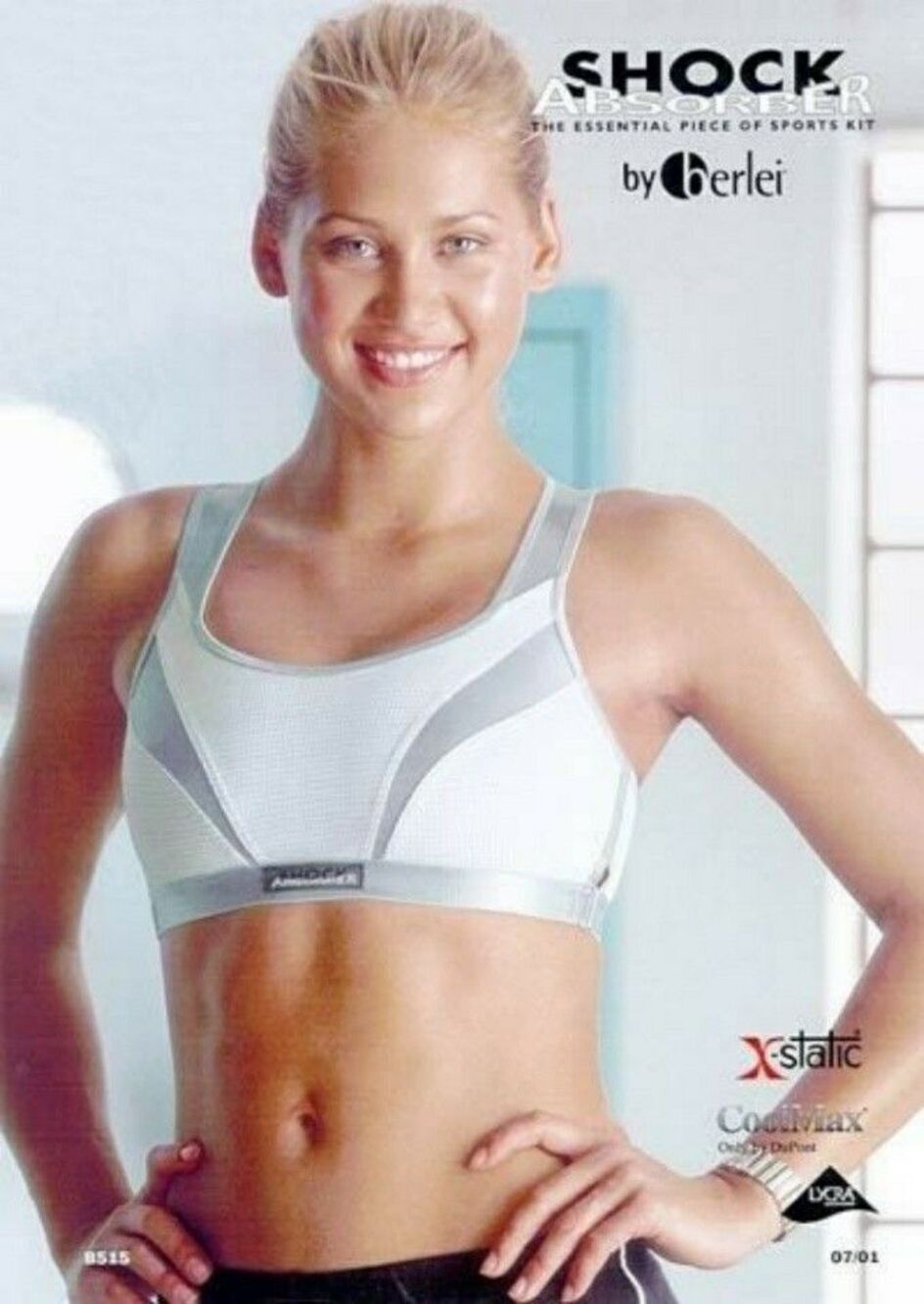 NWT Shock Absorber White Medium Support Adjustable Bra Top Women's Size 36B